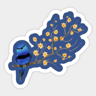 Blue Bird Tree Sticker